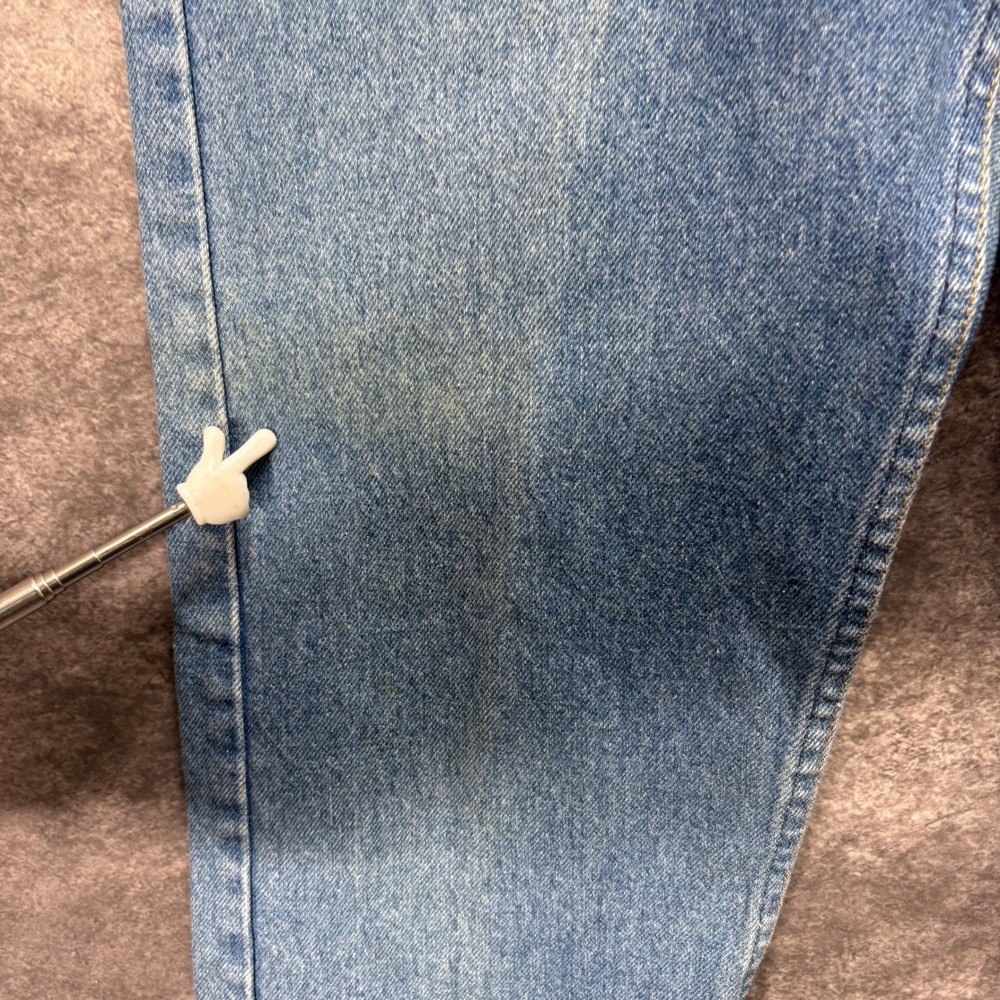 Vintage 80s Levis 505 Straight Leg Jeans Mens Size 33x30 Sun Faded Bleached - Picture 9 of 16